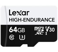 Lexar high-endurance 64 gb microsdxc uhs-i clase 10
