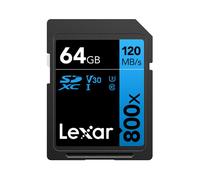 Lexar High-Performance 800x SD Card 64GB, SDXC UHS-I Memory Card BLUE