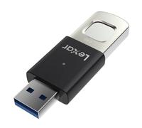 Lexar JumpDrive Fingerprint Unidad Flash USB 3.0 de 256GB, hasta 400 MB/s de Lectura/350 MB/s de Escritura, Memoria USB, 10 ID de Huellas Dactilares permitidas