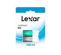 Lexar - LEXAR 2X128GB PACK JUMPDRIVE S60 USB 2.0 FLASH DRIVE