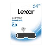 Lexar Jumpdrive Twistturn2 - Memoria Flash USB 2.0 (32 GB) Negro 64 GB