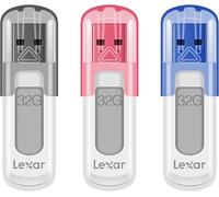 Lexar JumpDrive V100 Unidad de Disco óptico Gris, Rosa, Azul. 32 GB