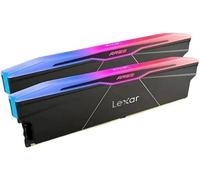 Lexar LD5U16G60C28BR-RGD Memoria RAM DDR5 de 16 GB, 6000 MHz, CL28, con Disipador y RGB, Doble Paquete, Color Negro