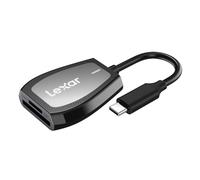 Lexar Lector Profesional USB 3.2 Tipo C de Doble Ranura, soporta Tarjetas SD y microSD UHS-II, hasta 312 MB/s de Lectura (LRW470U-RNHNU)