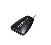 Lexar Lector USB 3.1 2 en 1 multitarjeta, Funciona con Tarjetas SD y microSD (LRW450UBNA)