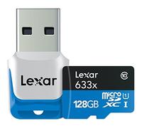 Lexar microSDHC 633 UHS-I - Tarjeta de Memoria Flash de Alto Rendimiento 128 GB