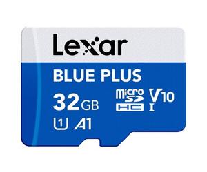 Lexar microSDHC Blue Plus UHS-I V10 Lectura 100 MB/s con adaptador SD 32 GB