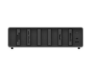 Lexar Módulo Workflow PRO de 6 bahías con enlace ascendente Thunderbolt 4 (compatible con lectores Workflow y unidades SSD)