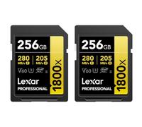 Lexar Professional 1800X 256GB SDXC UHS-II 2pack