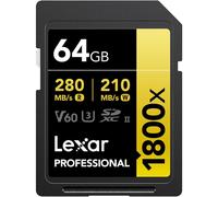 Lexar Professional 1800x SDXC UHS-II V60 U3 1TB 270MB/s LSD1800001T-BNNNG