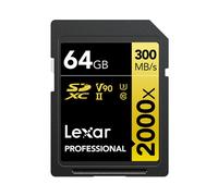 Lexar Professional 2000x Gold Series SDHC 64GB UHS-II U3 V90 Clase 10