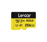 Tarjeta MicroSD Lexar Professional GOLD 256GB UHS-II 280MB/s V60 Negro Amarillo