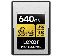 Lexar Professional Gold 4.0 Tarjeta CFexpress Tipo A VPG400 R1800/W1650 MB/s - 640GB
