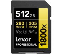 Lexar Professional Gold Tarjeta SD UHS-II - R280/W205 MB/s - 512GB - V60