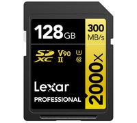 Lexar Professional Gold Tarjeta SD UHS-II - R300/W260 MB/s - 128GB - V90