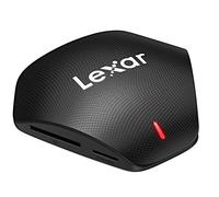 Lexar Professional Multi-Card 3-in-1 USB 3.1 Lector, Hasta 312 MB/s para Tarjeta SD/Micro SD/CompactFlash, 160 MB/s, Adaptador Incluye cable (LRW500URBAMZN)