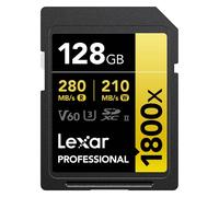 Lexar SDXC 128GB Gold Series 1800x V60 UHS-II - Clase 10 U3 R280/W210
