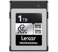 Lexar Tarjeta de Memoria Profesional CFexpress Tipo B Silver 4.0 de 1 TB, para fotógrafos, videógrafos, hasta 3600/3000 MB/s, Video 8K (LCXEXS4001T-RNENG)