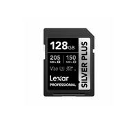 Tarjeta SD Lexar Professional SILVER PLUS 128GB UHS-I U3 V30 205MB/s Resistente
