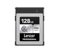 Lexar Professional Silver Series 128 GB Tarjeta CFexpress Tipo B, Tarjeta CFe Lectura de hasta 1750 MB/s, Adopta PCIe Gen3x2, Tarjeta de Memoria CF Compatible con DSLR, cámara XQD (LCXEXSL128G-RNENG)