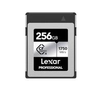 Lexar Professional Silver Series 256GB Tarjeta CFexpress Tipo B, Tarjeta CFe Lectura de hasta 1750 MB/s, Adopta PCIe Gen3x2, Tarjeta de Memoria CF Compatible con DSLR, cámara XQD (LCXEXSL256G-RNENG)