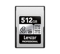 Lexar Professional Silver Series CFexpress 4.0 Tipo A Tarjeta 512 GB, Tarjeta CFe de hasta 1750 MB/s de Lectura, VPG200, Tarjeta de vídeo CF 8K, Tarjeta de Memoria Compatible con cámaras Sony Alpha y