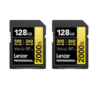Lexar Professional - Tarjeta de Memoria SDXC UHS-II (2000 x 128 GB, 2 Unidades)