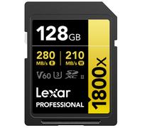 Lexar SDXC Profesional Tipo Oro - 1800x 280MB/s V60 II 128 GB