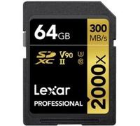 Lexar Professional 2000x Gold Series SDHC 64GB UHS-II U3 V90 Clase 10