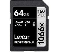 Lexar Professional 1066x Tarjeta SDXC 64GB UHS-I U3 V30 Clase 10