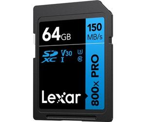 Lexar SDXC PRO Blue Series - 800x 150MB/s UHS-1 V10 64 GB