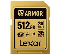Lexar SDXC Pro Gold Series ARMOR UHS-II V60 IP68 Acero inoxidable R280 - Mercancía devuelta 512 GB