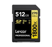 Lexar SDXC Profesional Tipo Oro - 1800x 270MB/s V60 II 512 GB