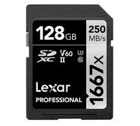 Lexar SDXC Profesional Tipo Plata - 1667x 250MB/s V60 II 128 GB