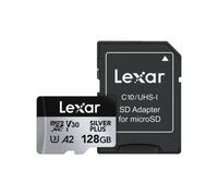 Lexar Silver Plus 128GB C10 - Tarjeta MicroSDXC + Adaptador