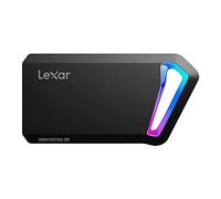 Lexar SL660 Blaze Gaming Portable SSD 512GB, SSD Externo 3.2 Gen 2x2, Disco Duro Sólidos Externo SSD con LED RGB, hasta 2000 MB/s de Lectura, 1900 MB/s de Escritura, USB C (LSL660X512G-RNNNG), Negro