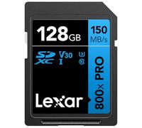 Lexar - Tarjeta de Memoria de Alto Rendimiento (800x Pro, SDXC UHS-I, 128 GB, C10, U3, V30, vídeo 4K UHD, hasta 150 MB/s de reproducción, para cámaras réflex Digitales de Gama Media y videocámaras HD