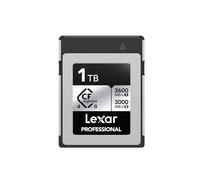 Lexar Tarjeta de Memoria Profesional CFexpress Tipo B Silver 4.0 de 1 TB, para fotógrafos, videógrafos, hasta 3600/3000 MB/s, Video 8K (LCXEXS4001T-RNENG)