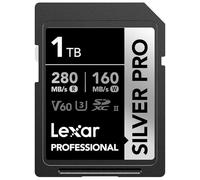 Lexar Tarjeta de memoria profesional Silver PRO SDXC de 1 TB, UHS-II, C10, U3, V60, Full-HD y video 4K, hasta 280 MB/s de lectura, para fotógrafos profesionales, videógrafos, entusiastas