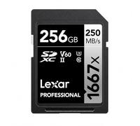 Lexar SDXC Profesional Tipo Plata - 1667x 250MB/s V60 II 256 GB