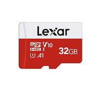 Lexar Tarjeta Micro SD de 32 GB con Adaptador, hasta 100 MB/s | A1, U1, C10, V10, Memoria microSDXC , Micro SD Card para Nintendo Switch, Tableta, Videocámara