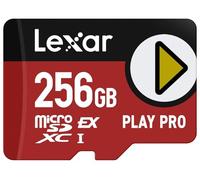 Lexar Tarjeta Play Pro microSDXC Express de 256 GB, UHS-I, C10, U3, V30, A2, Full-HD, Video 4K, hasta 900 MB/s de Lectura, para Nintendo Switch 2, ASUS ROG Ally, Steam Deck, Dispositivos de Juego