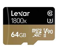 Lexar Tarjeta Profesional microSDXC UHS-II de 1800 x 64 GB (LSDMI64GCBNA1800A)