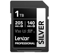Lexar Tarjeta SD 1 TB Silver, hasta 205 MB/s de Lectura, Tarjeta de Memoria SDXC UHS-I, Clase 10, U3, V30, SD Card para Fotógrafos Profesionales, Videógrafos y Entusiastas