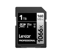 Lexar Tarjeta SD Profesional 1066x 1TB, SDXC UHS-I con una Velocidad de Lectura de hasta 160 MB/s, Tarjeta de Memoria SD V30/U3/C10 para cámaras DSLR y videocámaras HD