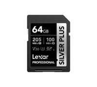 LEXAR Tarjeta SD Silver Plus UHS-1 64Go V30 R205/W100