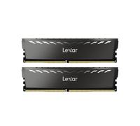 Lexar THOR Memoria RAM DDR4 16GB Kit (8GB x 2) 3200 MHz, DRAM 288-Pin UDIMM PC Memoria, XMP 2.0 Memoria de Alto Rendimiento, CL16-18-18-38, 1.35V (LD4BU008G-R3200GDXG), Gris oscuro