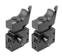 LEXIANG 2 uds FA2-6 / 1BEK Bloqueo de Herramienta eléctrica Taladro eléctrico Control de Velocidad Interruptor de botón de Disparo 6 (6) A 250V 5E4