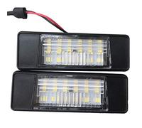 LEXIANG Lámpara de luz de Placa de matrícula con número LED Trasero de Coche, Luces Blancas traseras de Repuesto de Coche para X-Trail Juke Qashqai Versa NV200