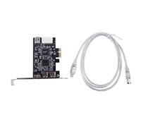LEXIANG Tarjeta de expansión de Cable Firewire PCIe de 3 Puertos Adaptador de chipset PCI Express 1394B y 1394A TI XIO2213B para PC de Escritorio